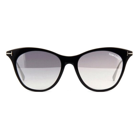 A0631Z New TOM FORD Micaela Black Cat Eye FT0662 01C Sunglasses Women - Picture 2 of 4